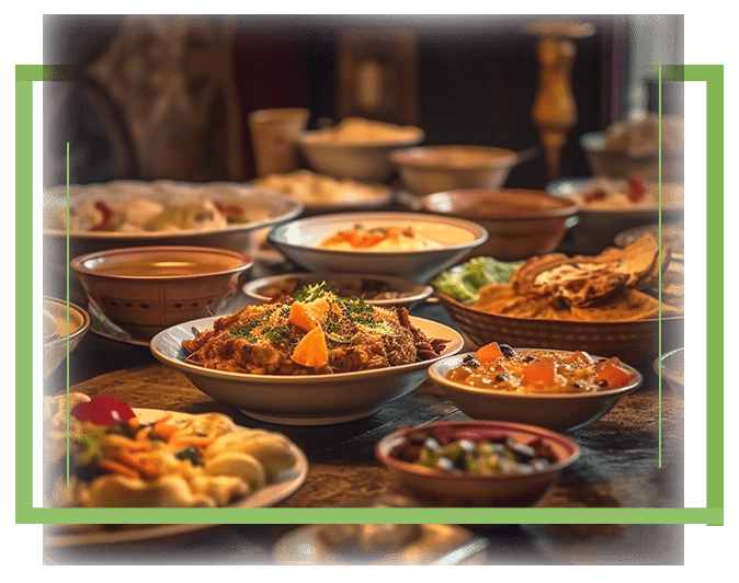 Dining in Panorama Restaurant, Manas